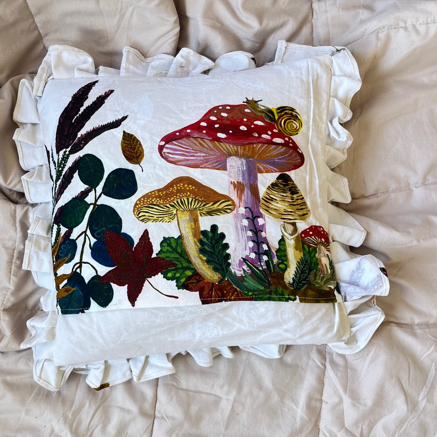 Cute Cotton Cushion Covers by THS Decor | The Shrooms | Limited Stock